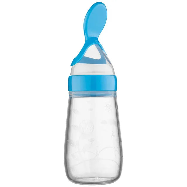 Squeezing Feeding Bottle Silicone Newborn Baby