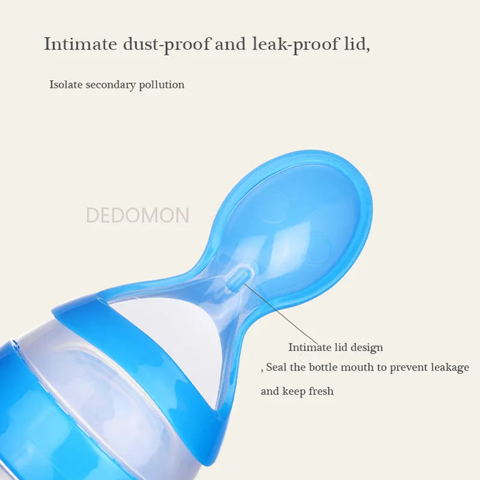 Squeezing Feeding Bottle Silicone Newborn Baby